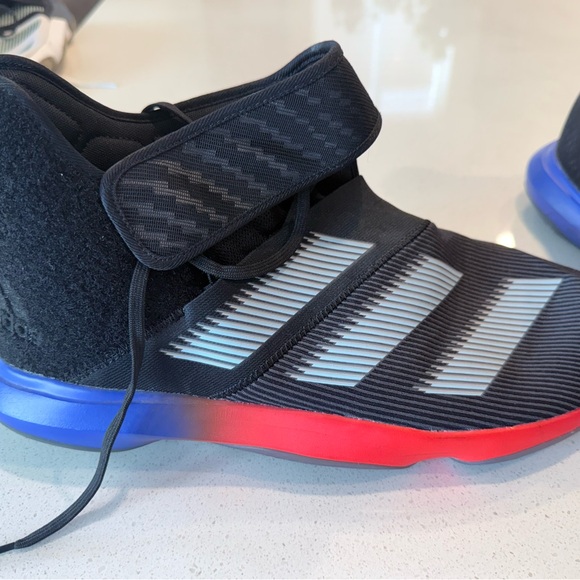 Adidas Harden B/E Black and Red Basketball Shoes - Picture 3 of 7
